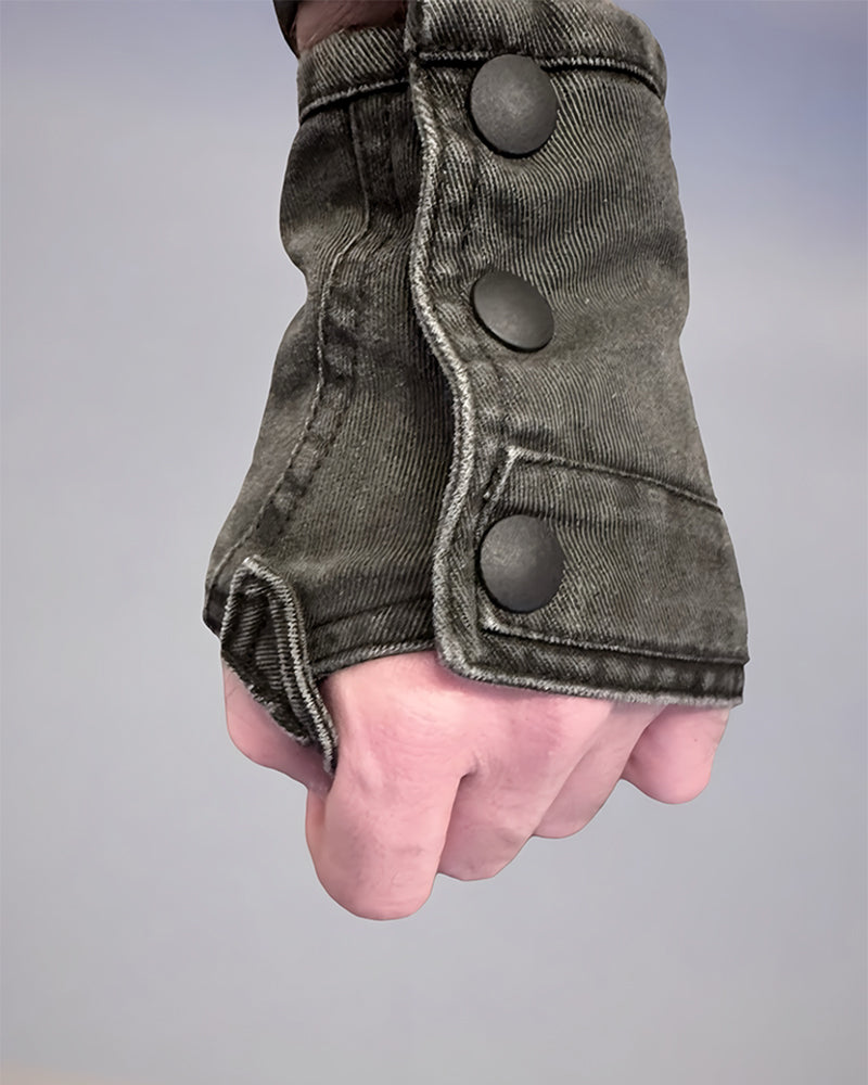 Dune Wasteland Distressed Fingerless Gloves