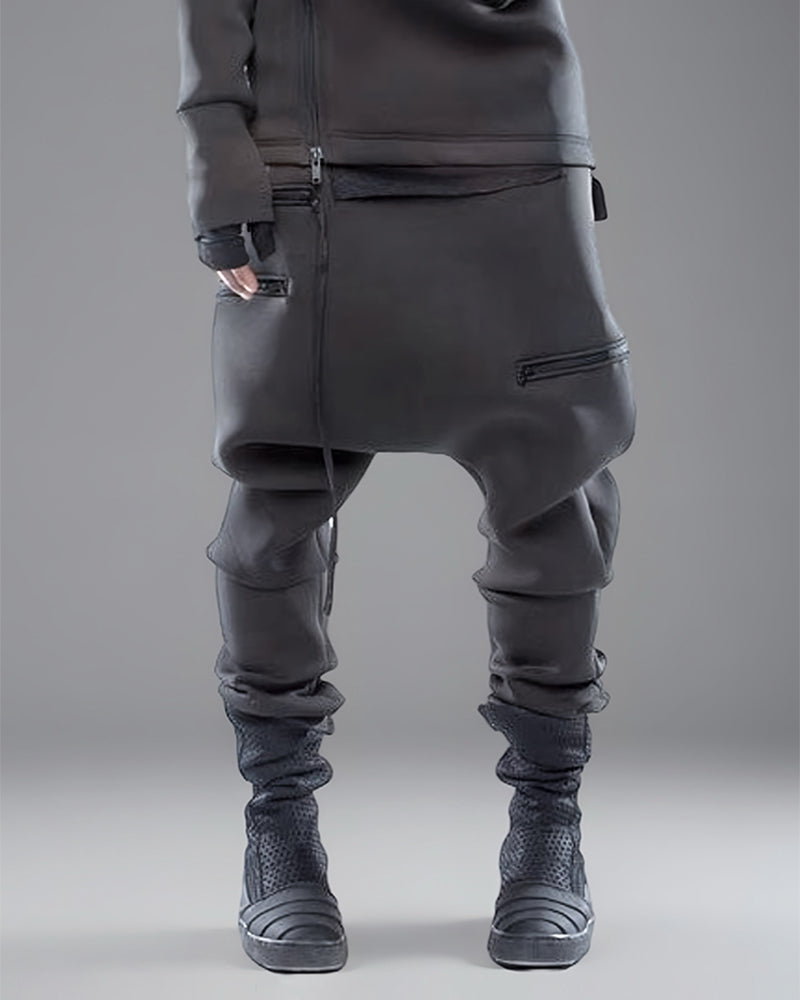 Wasteland Asymmetric Relaxed-Fit Tech Sweatpants