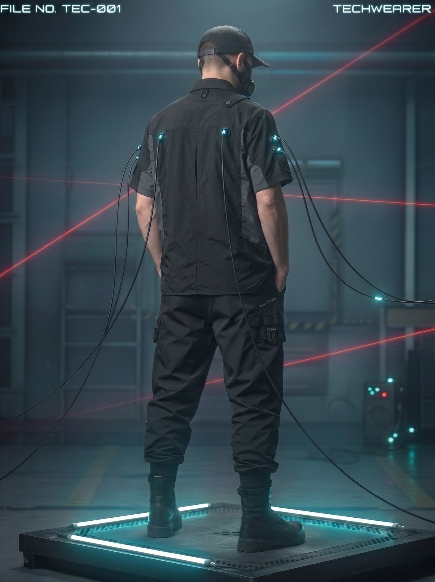 TEC-002｜Cyberpunk Tactical Techwear Set Top / Bottom