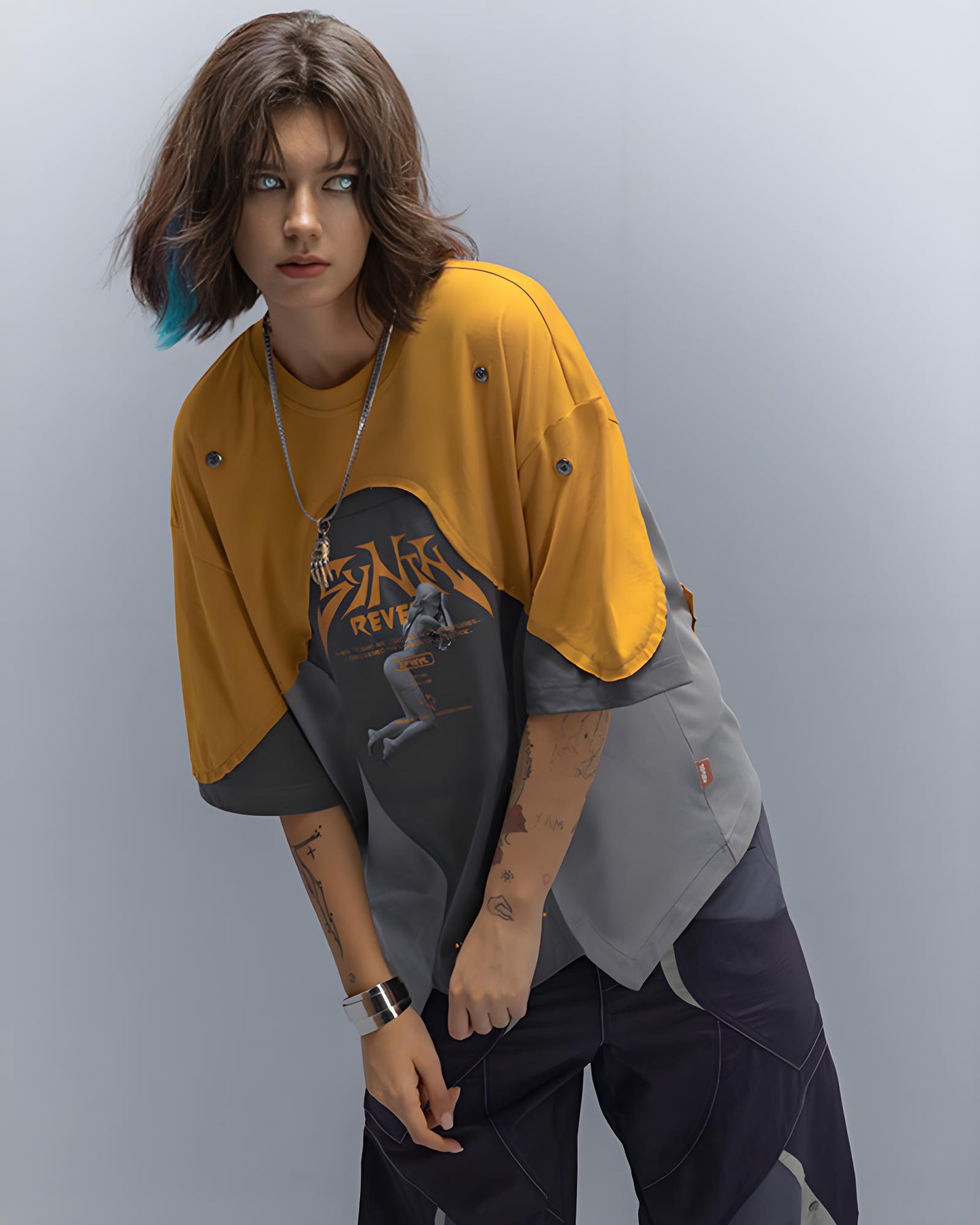 CBP-044-X｜Cyberpunk Techwear Set Top / Bottom