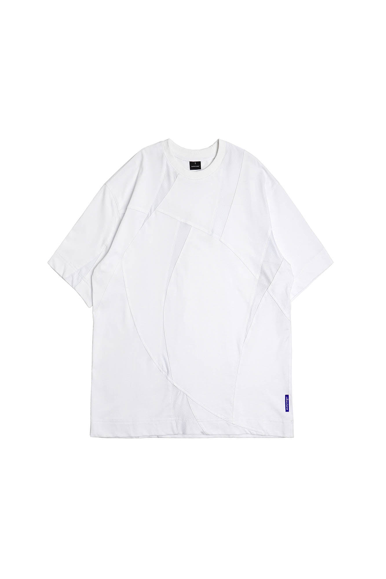 Asymmetrical Mesh Deconstructed T-Shirt