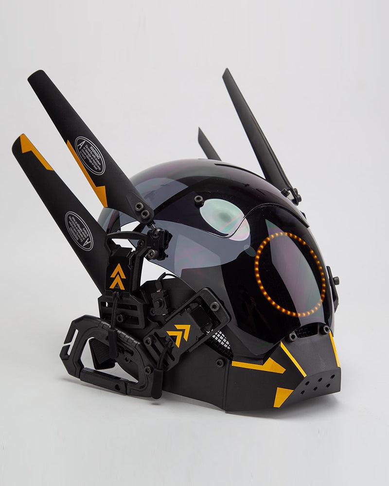 Futuristic LED Cyberpunk Helmet Mask