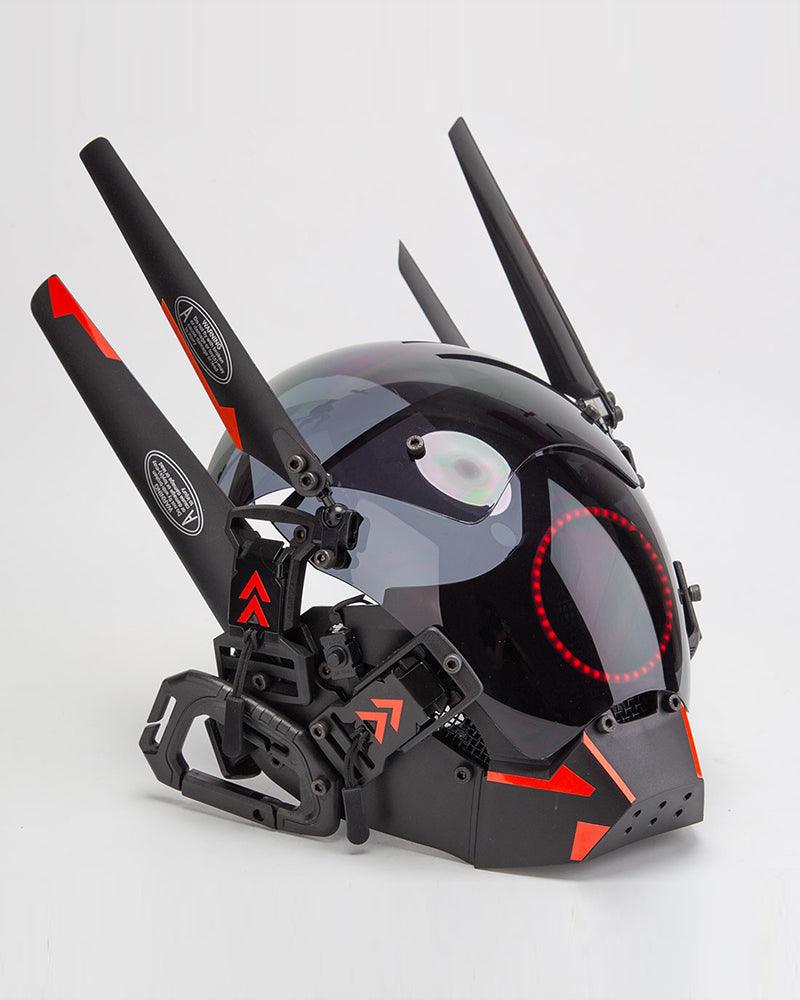 Futuristic LED Cyberpunk Helmet Mask