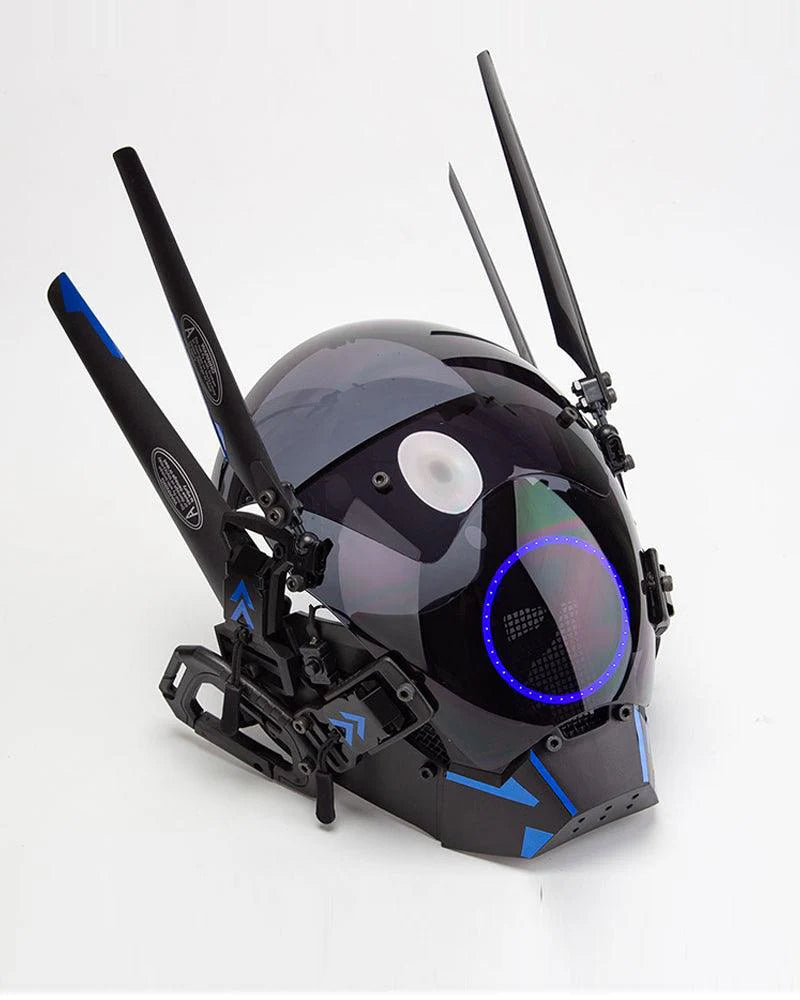 Futuristic LED Cyberpunk Helmet Mask