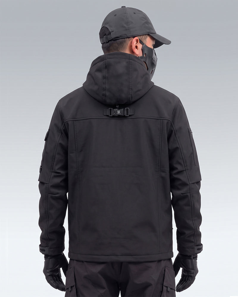 Techwear Hooded Tactical Cargo Jacket