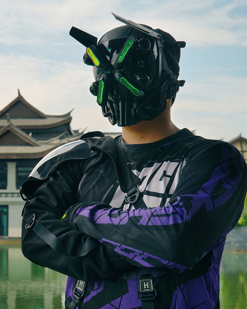 Future Envoy LED Cyberpunk Helmet Mask