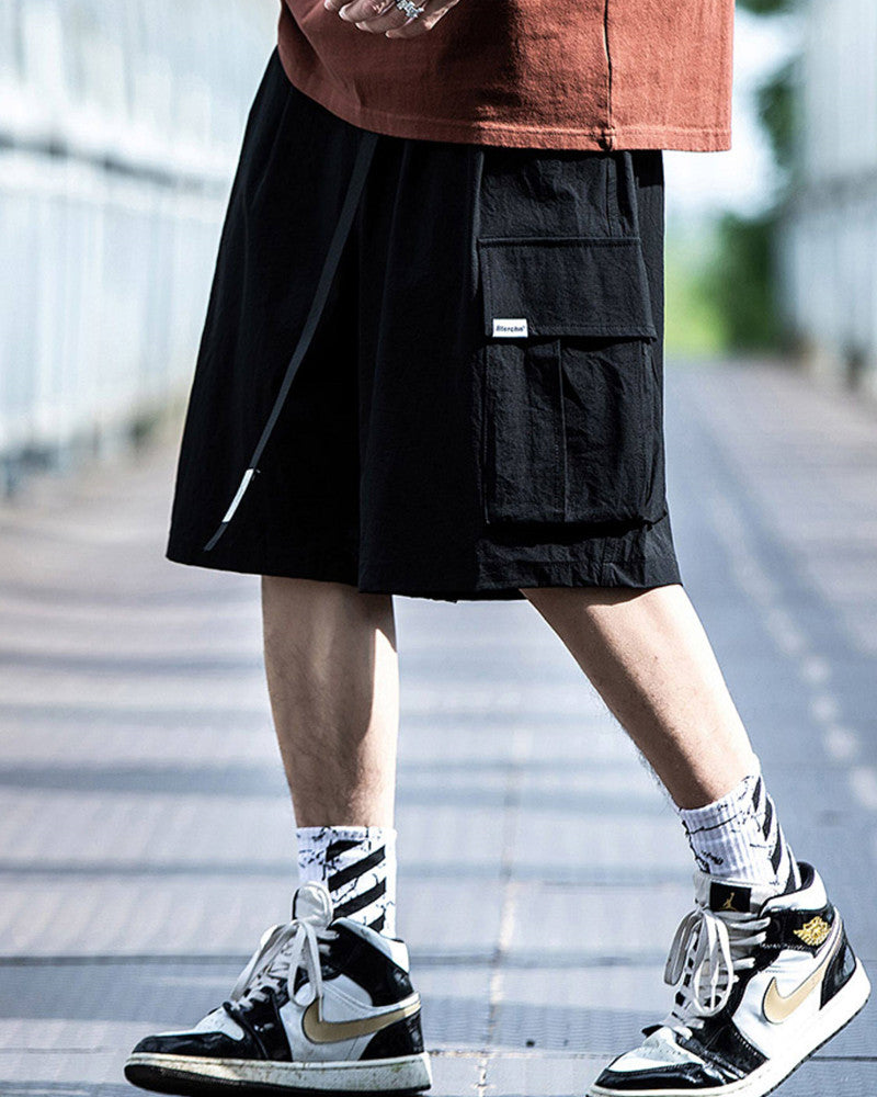 Techwear Utility Cargo Shorts