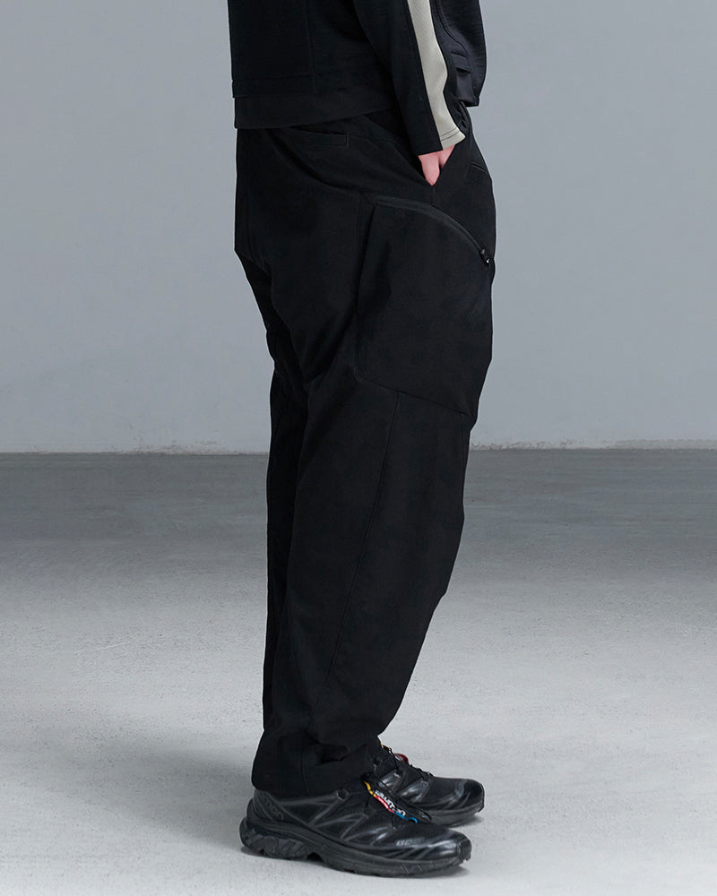 Asymmetric-Zip Soft-Shell Water-Repellent Cavalry Straight Pants