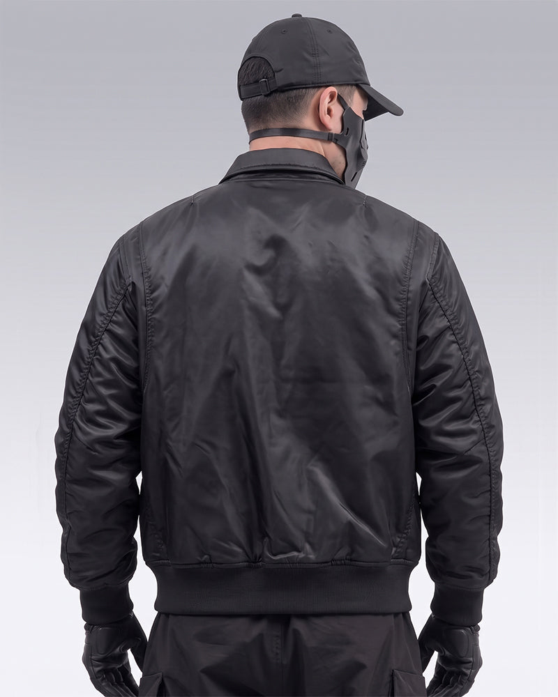 Futuristic Tactical Embroidered Patch Bomber Jacket