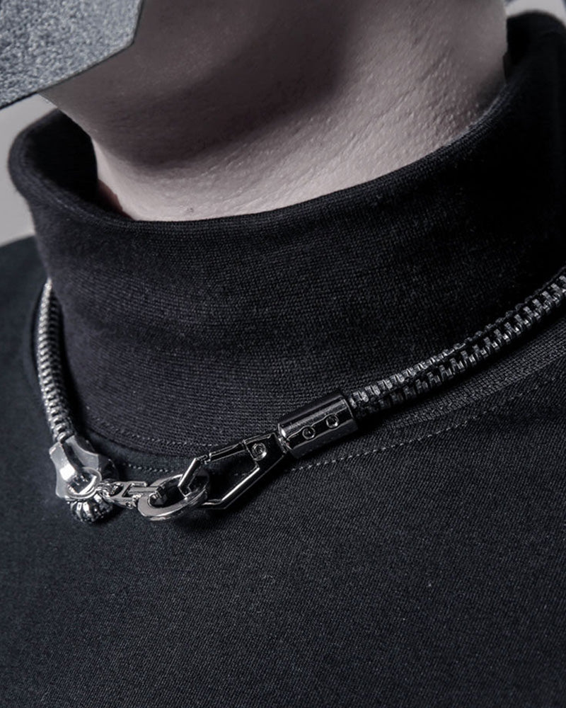 Streetwear Functional Zipper Necklace
