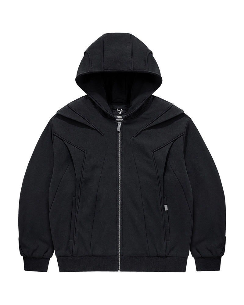Techwear Multilayer Tactical Zip-up Hoodie