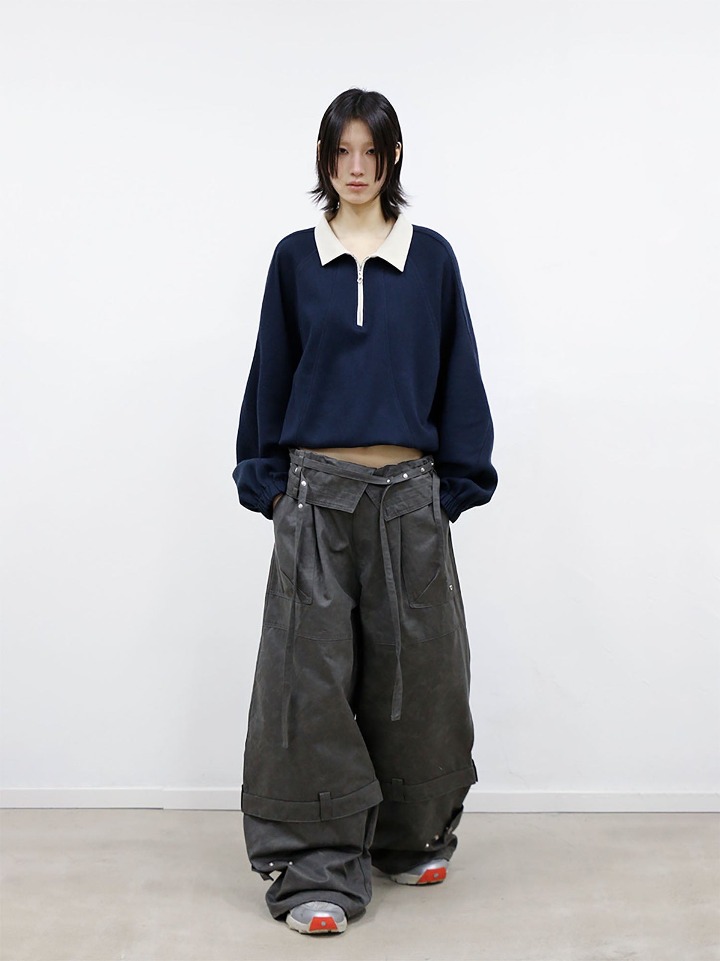 Convertible Foldover-Waist Cargo Pants