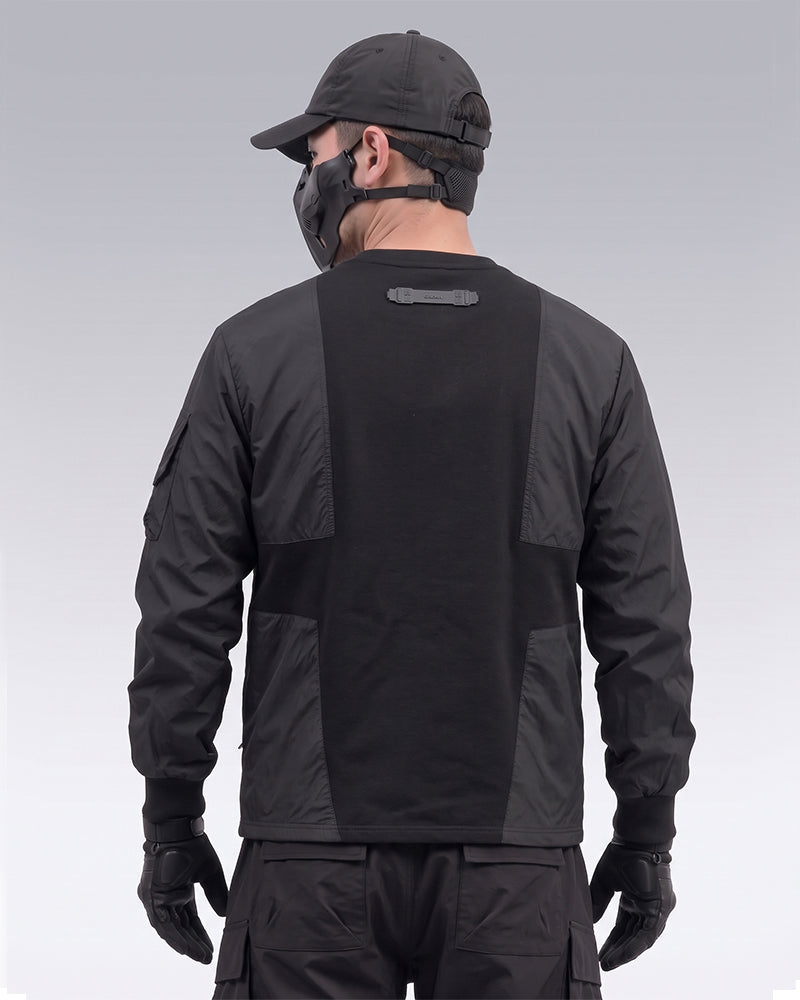 Techwear Functional Patchwork Pullover Sweatshirt