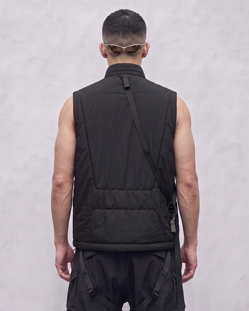 Multi-Pocket Windproof Insulated Techwear Vest
