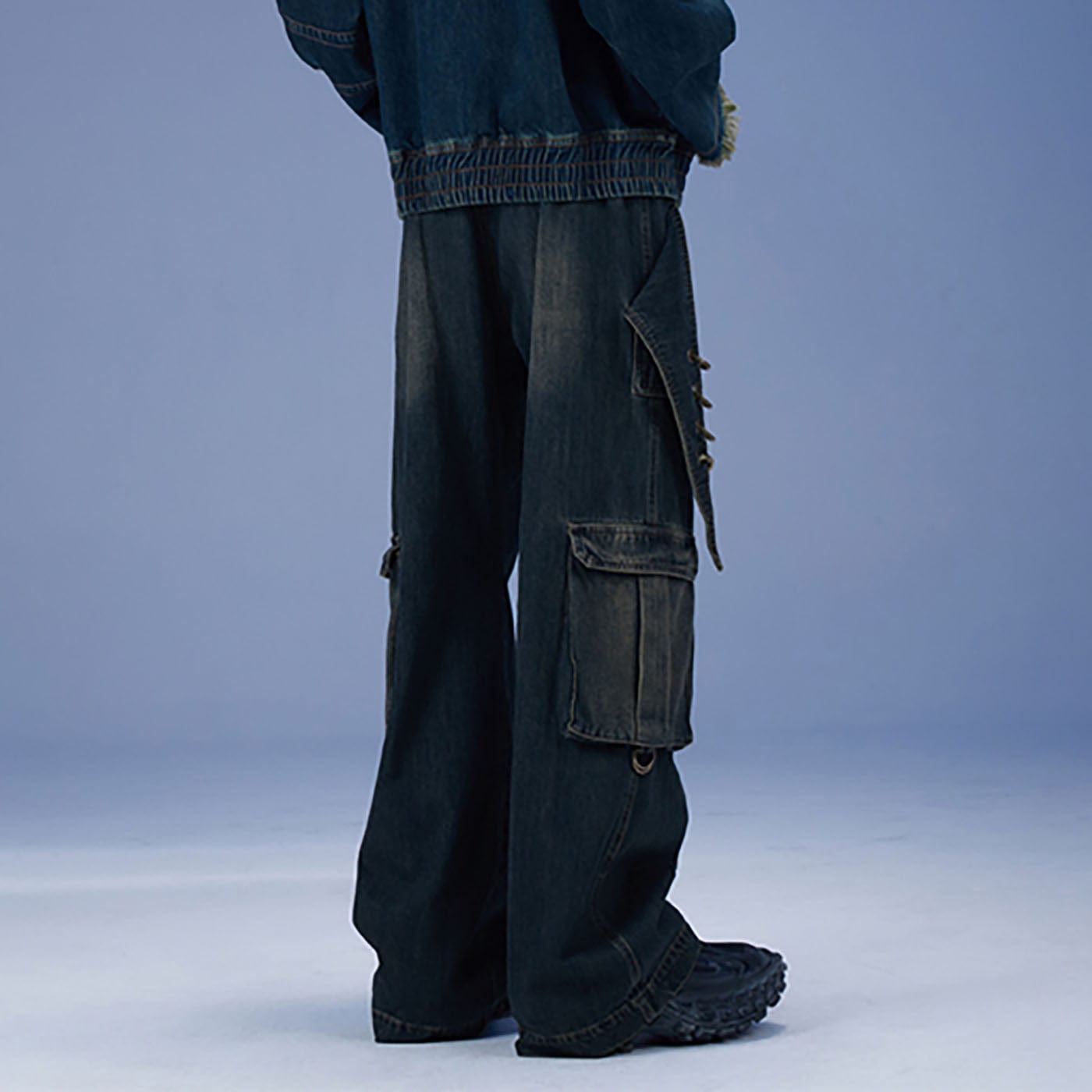 Scimitar Rings Deconstructed Denim Cargo