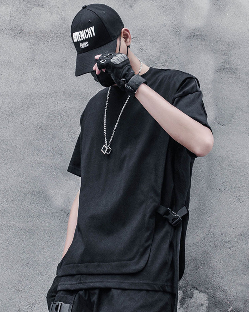 Tactical Fake Two-Piece Techwear T-Shirt