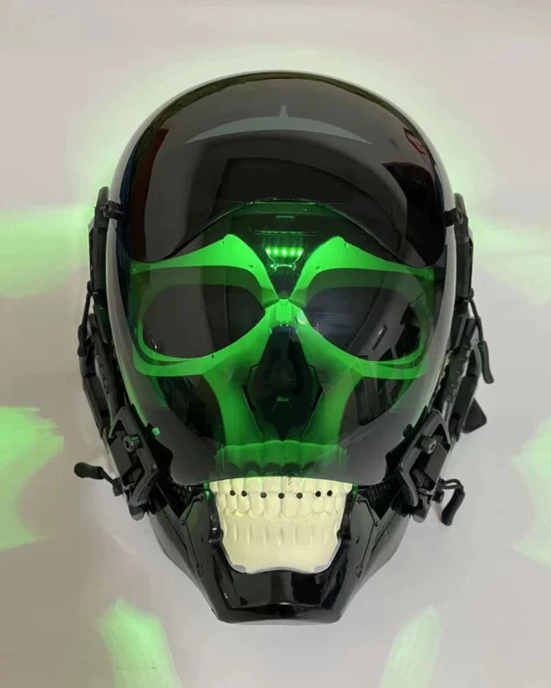 APP-Controlled LED Skull Cyberpunk Helmet Mask