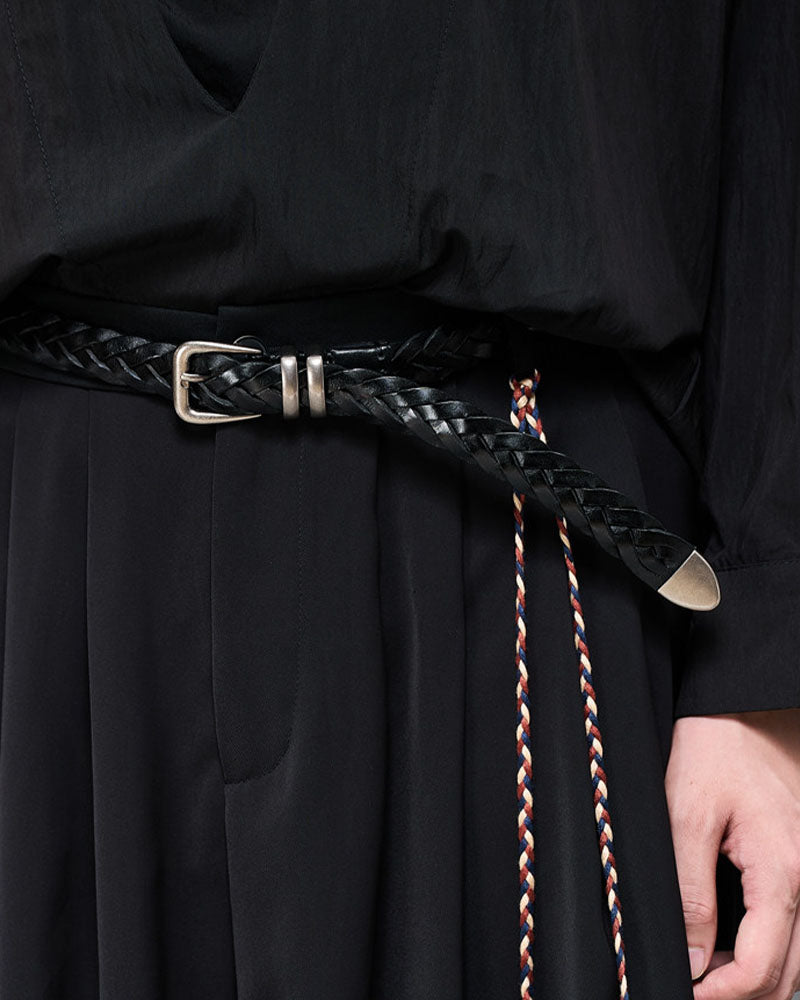 Modern Japanese Woven Leather Belt