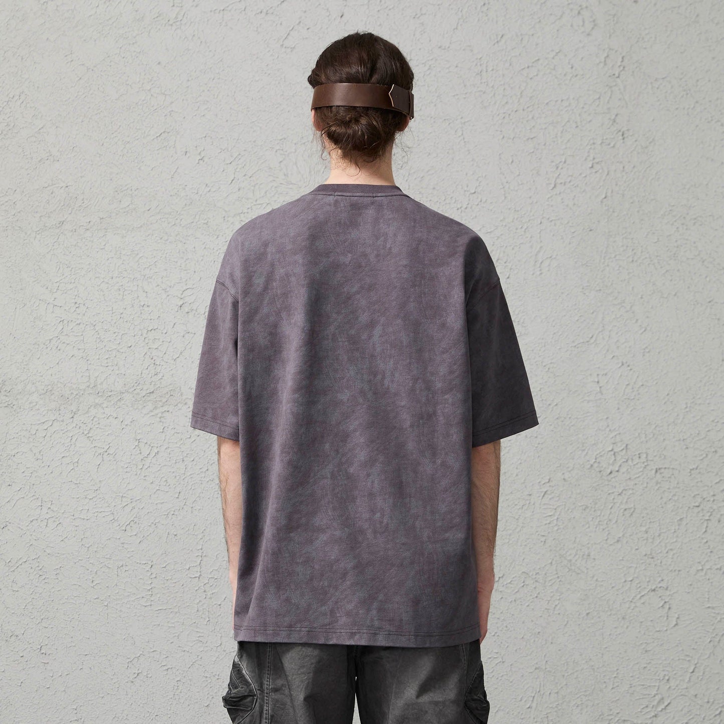 Scratch Spliced Washed T-Shirt