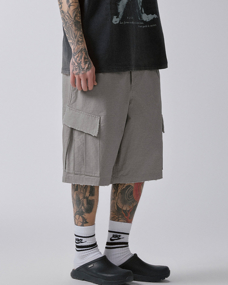 Zipper Pocket Utility Shorts
