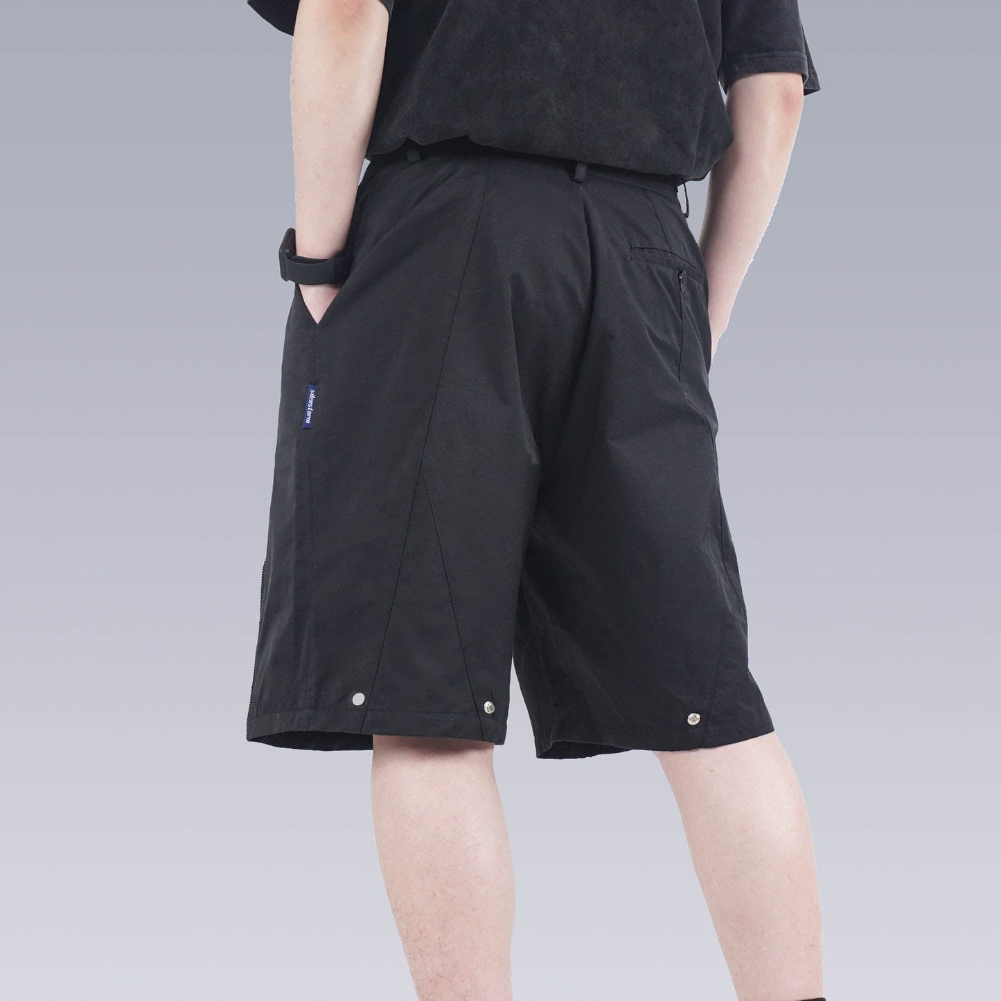 Center-Zip Utility Shorts