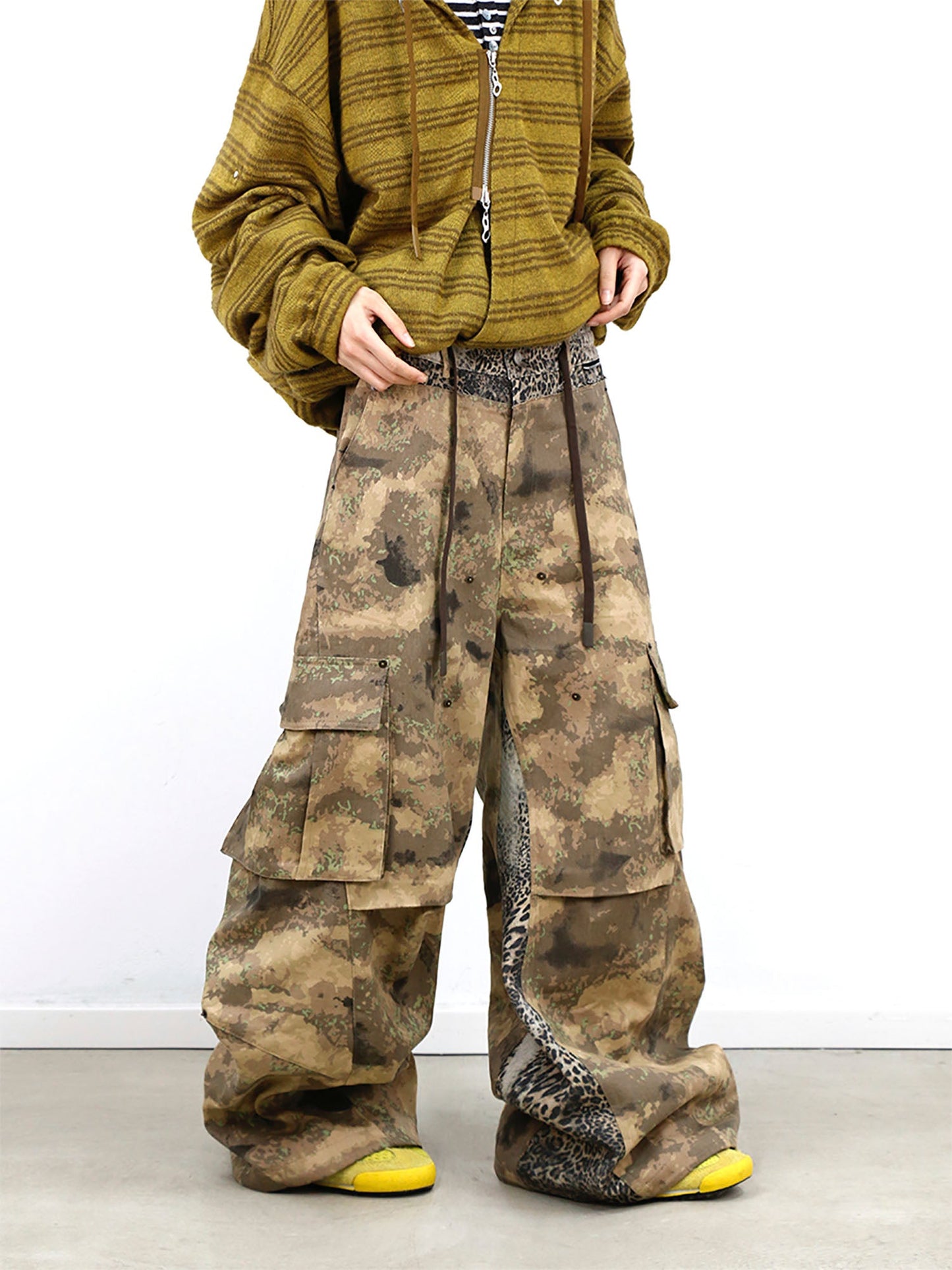 Leopard Panel Camo Cargo