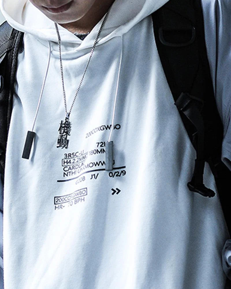 Kanji Mechanical Pendant Necklace