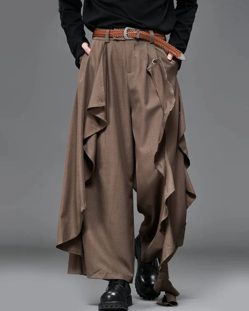 Modern Japanese Wide Leg Vintage Hakama Pants