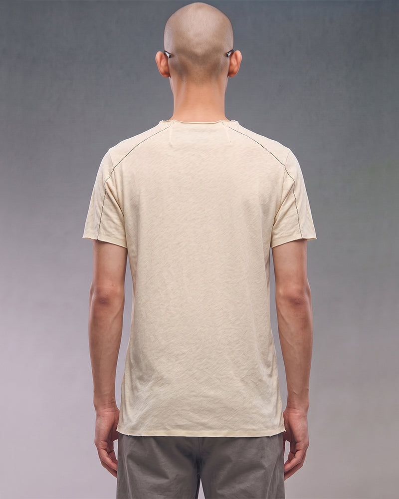 Post-Apocalyptic Paneled Raw Stitch Short Sleeve Tee