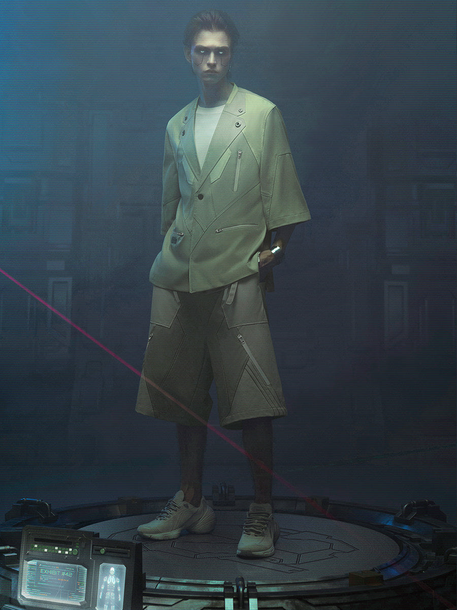 CBP-016-X｜Cyberpunk Techwear Set Top / Bottom