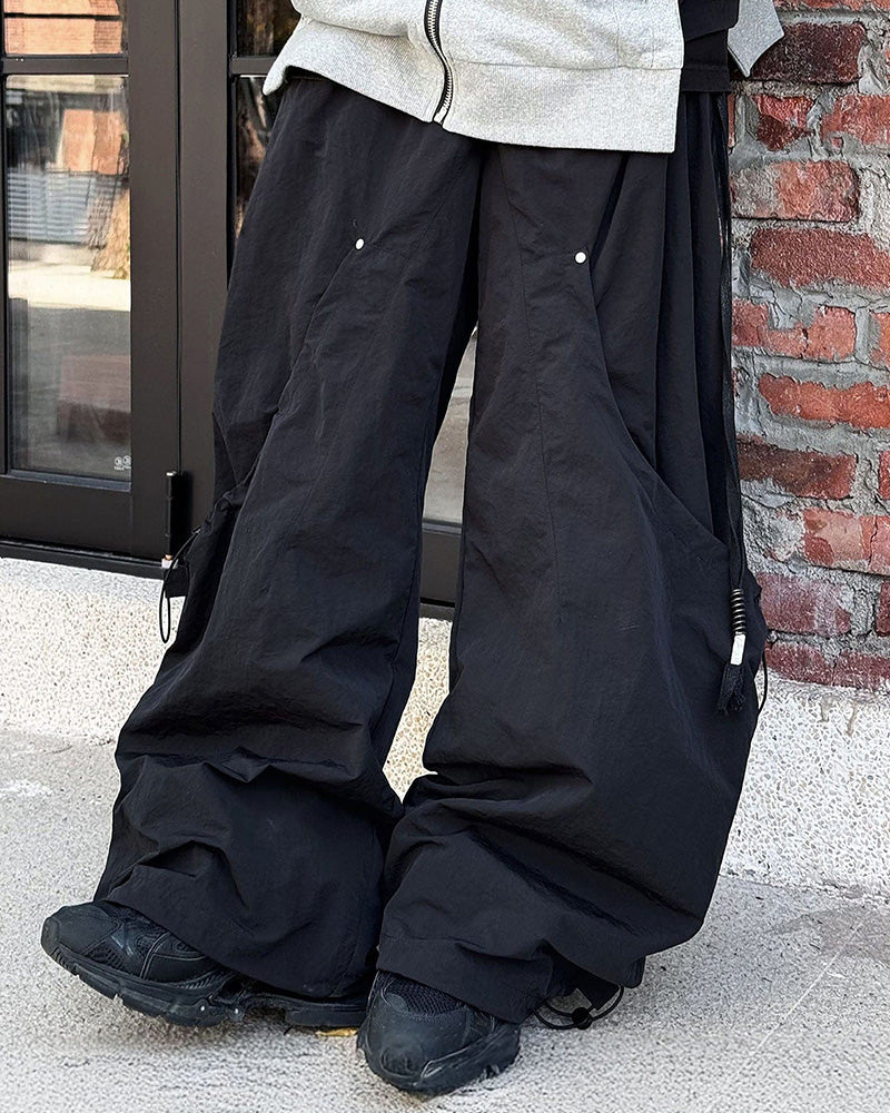 The Scar Six-Pocket Draw-String Rivet Pants