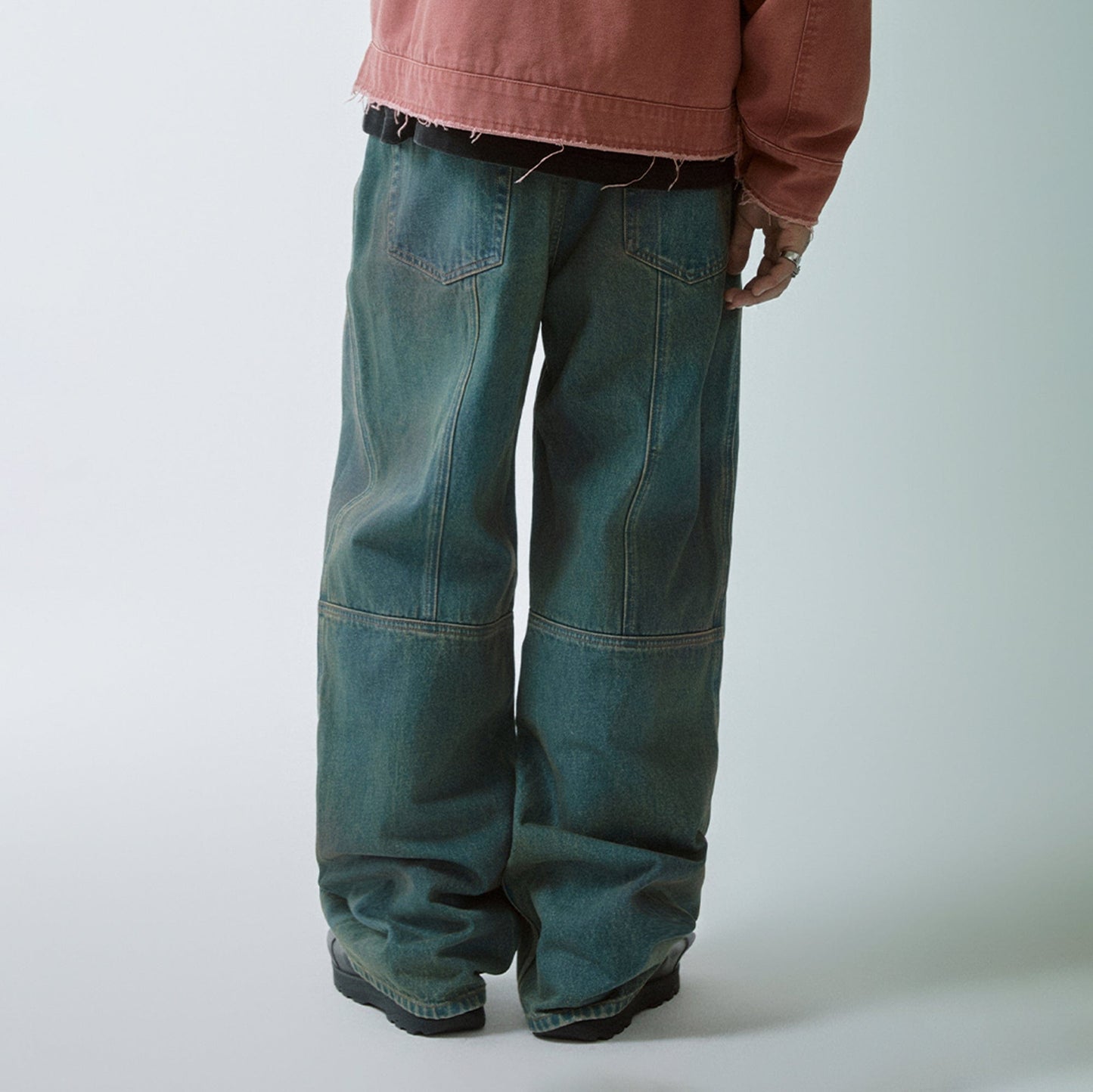 Deconstructed Washed Pants