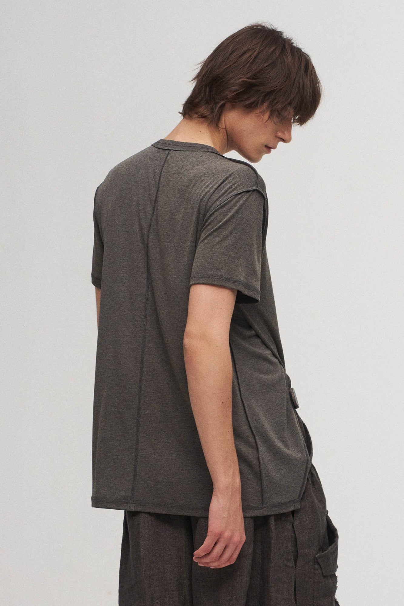 Asymmetrical Layered Spliced T-Shirt