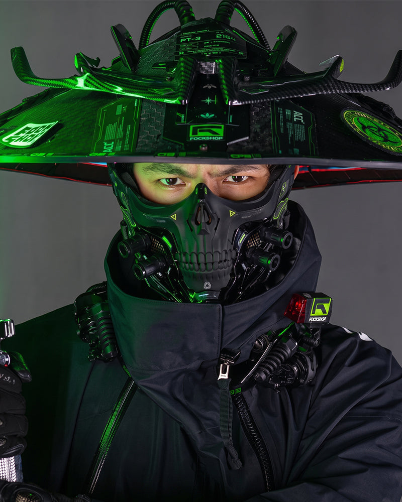 Cyberpunk Skull Half Face Mask