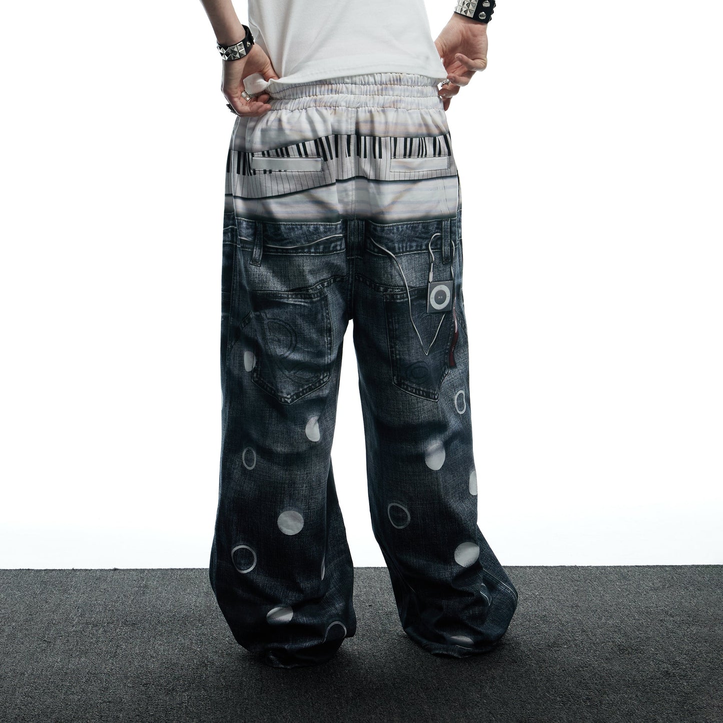 Playful Print Baggy Trousers