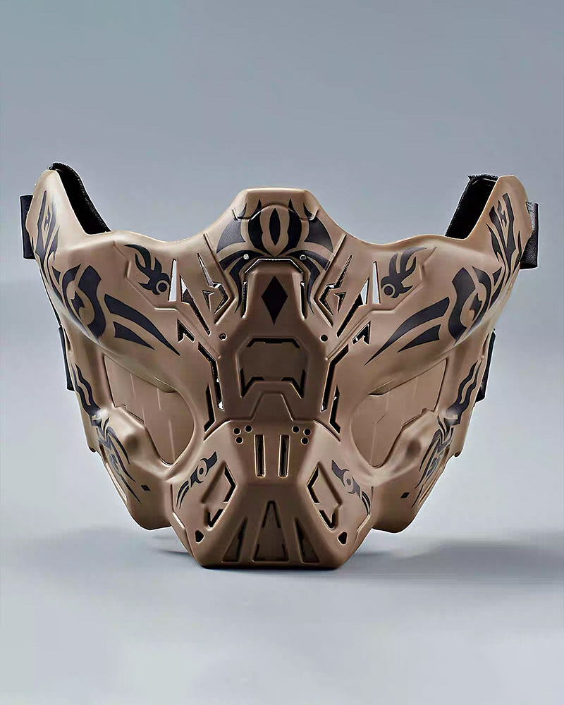 Cyberpunk Tactical Half-Face Mask