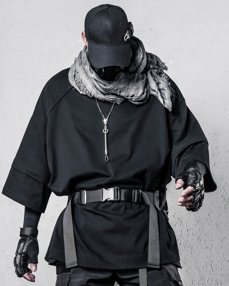 Functional Batwing Sleeve Techwear T-Shirt