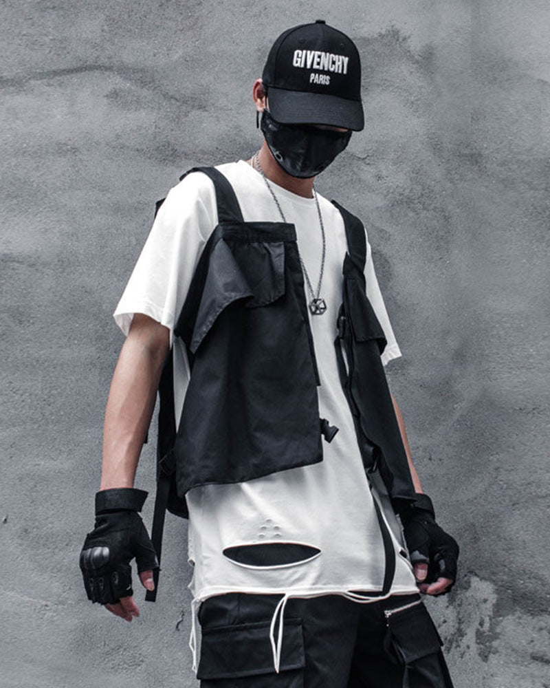 Techwear oversized pockets Utility Vest