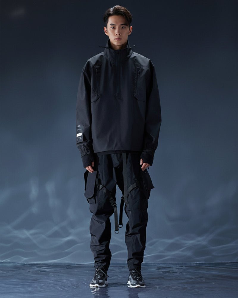Dual-Mode Hard-Shell Urban Techwear Jogger Pants