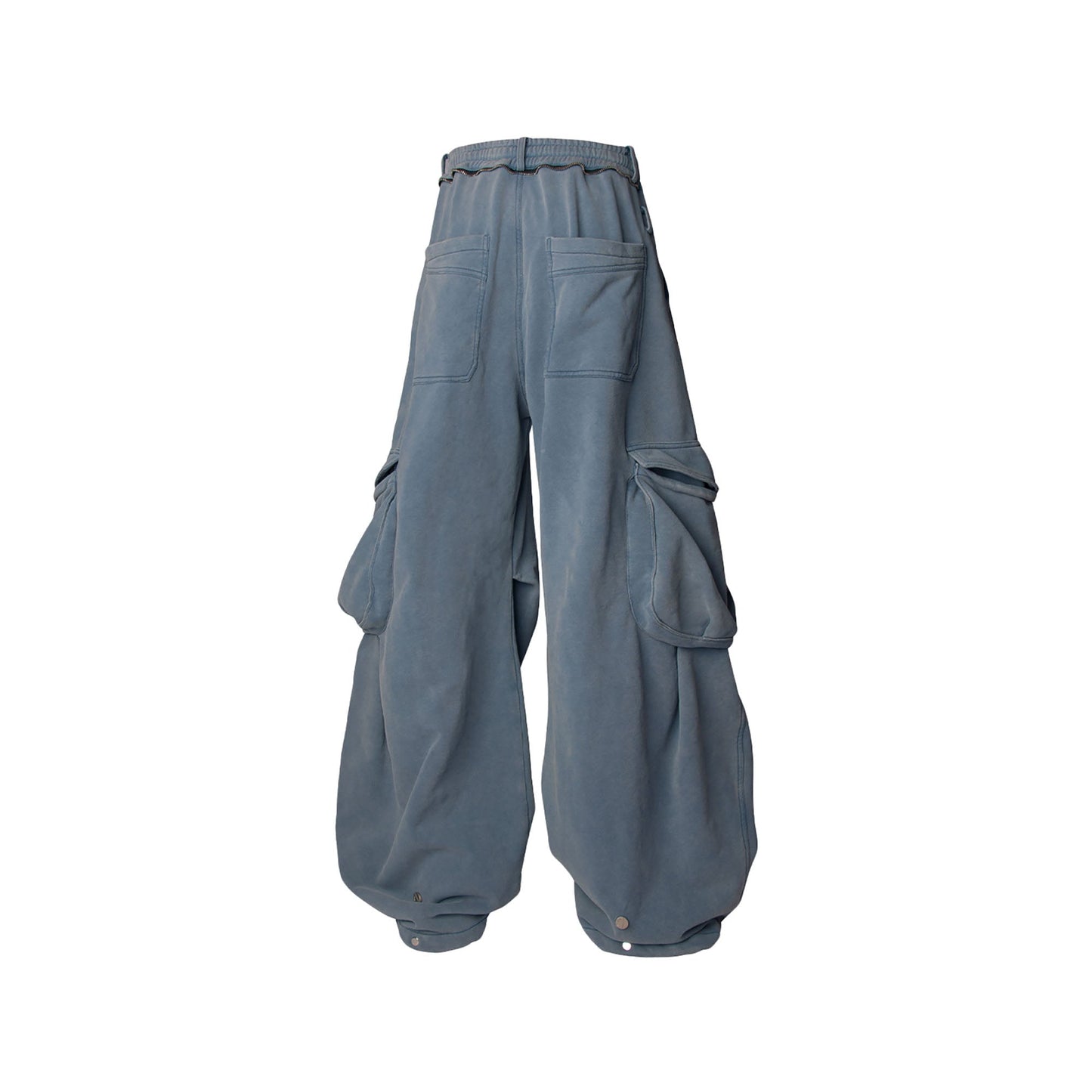 Washed Multi-Pocket Utility Sweatpants