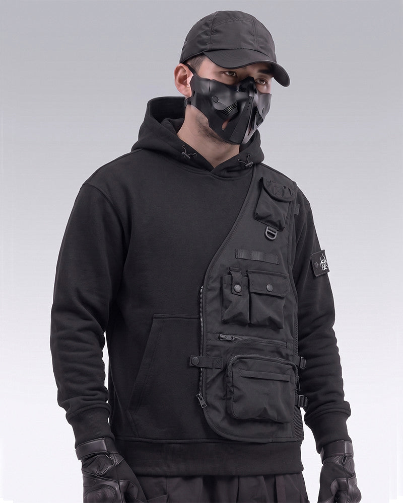 Techwear Fake Two Vest Tactical Hoodie