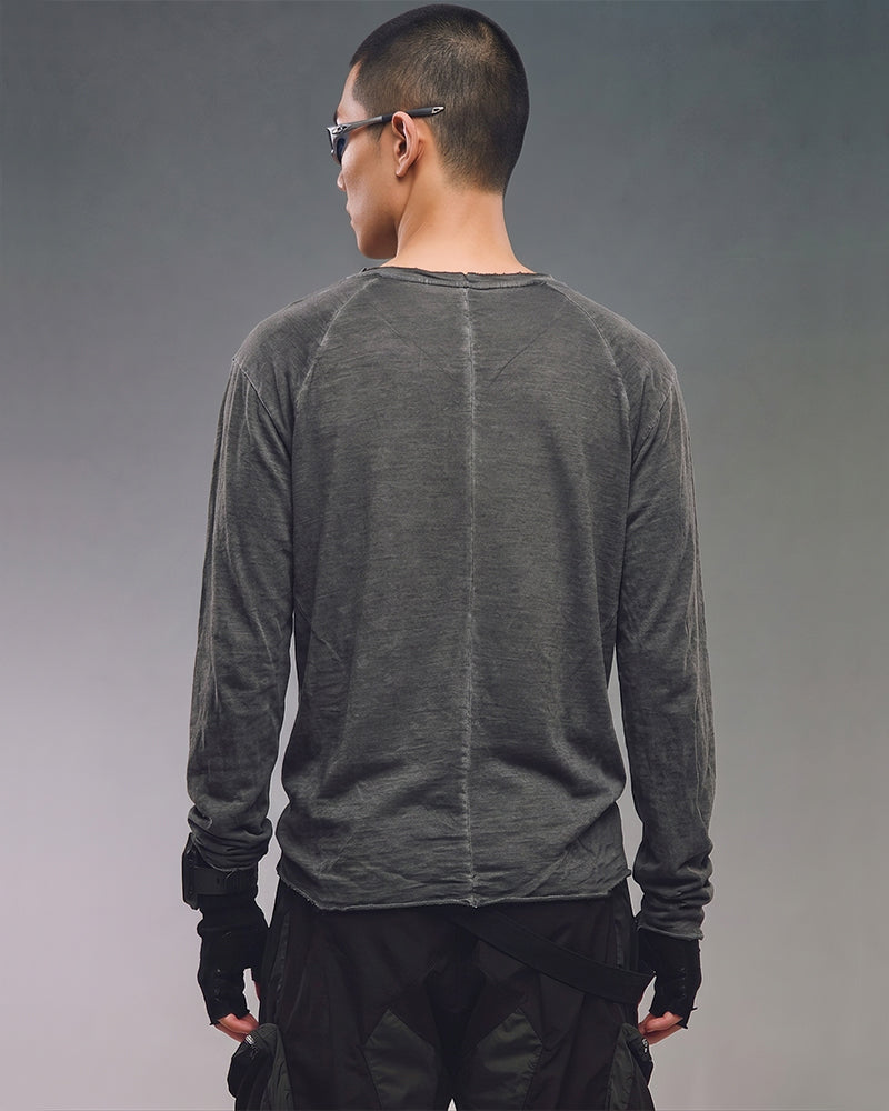 Post‑Apocalyptic Washed Long Sleeve Tee