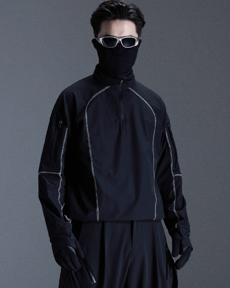 Water-Repellent Hiking Techwear Long-Sleeve Tee