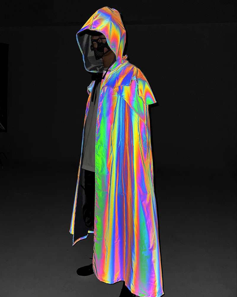 Halloween Colorful Reflective Wizard Cloak