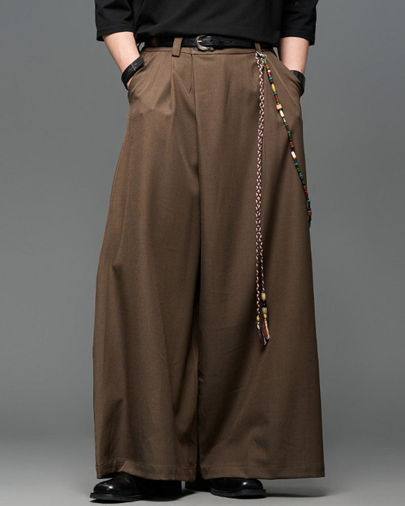 Modern Japanese Wide Leg Hakama Pants
