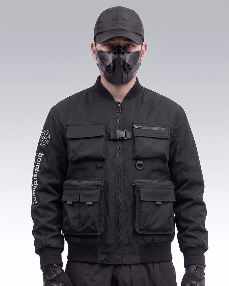 Futuristic Backpack Functional Bomber Jacket