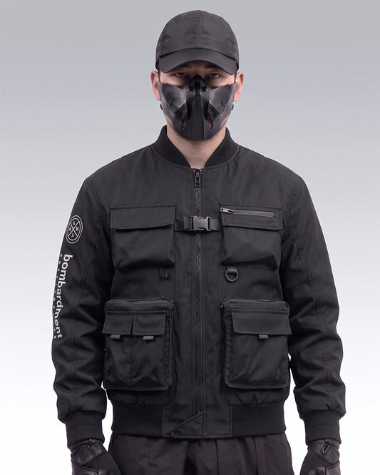 Futuristic Backpack Functional Bomber Jacket