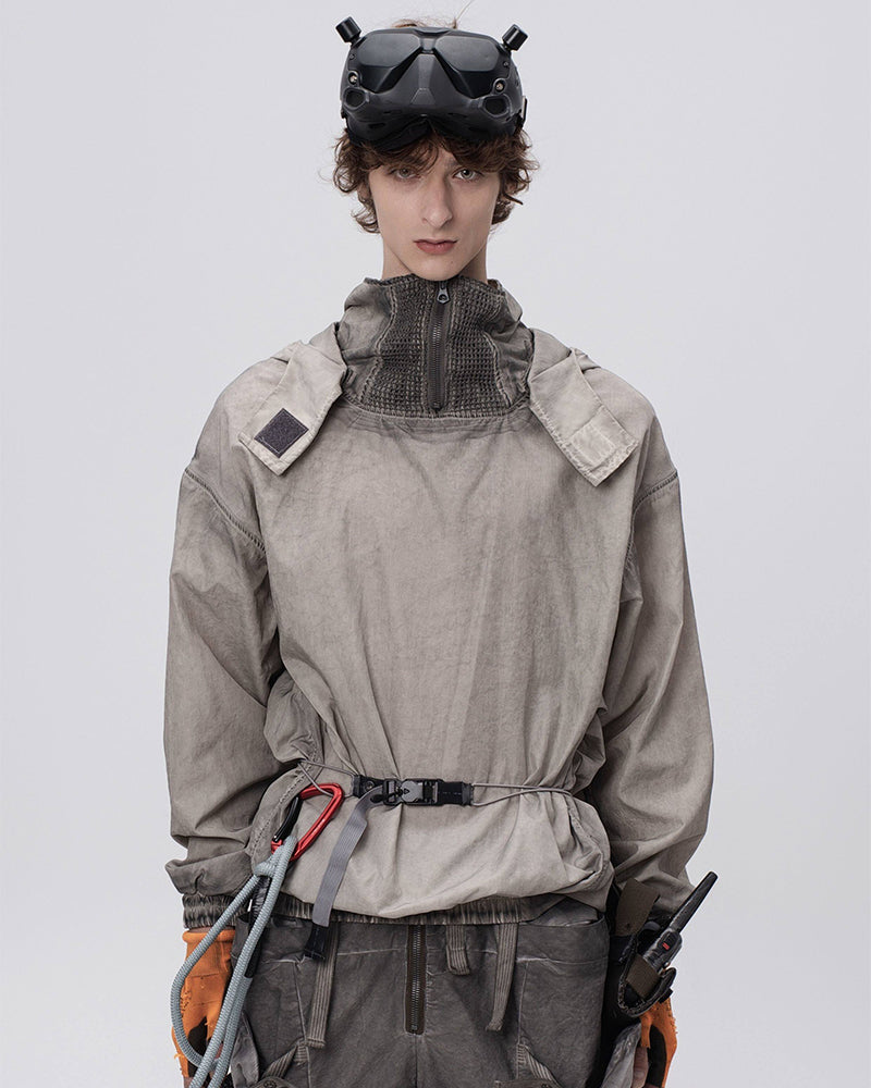 Wasteland Dye-Dirty Anorak Pullover Jacket