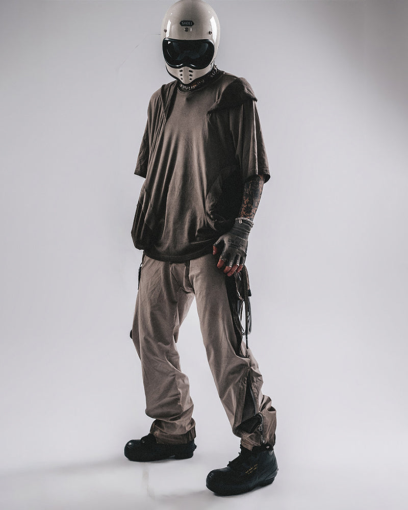 Post-Apocalyptic Layered Draped T-Shirt