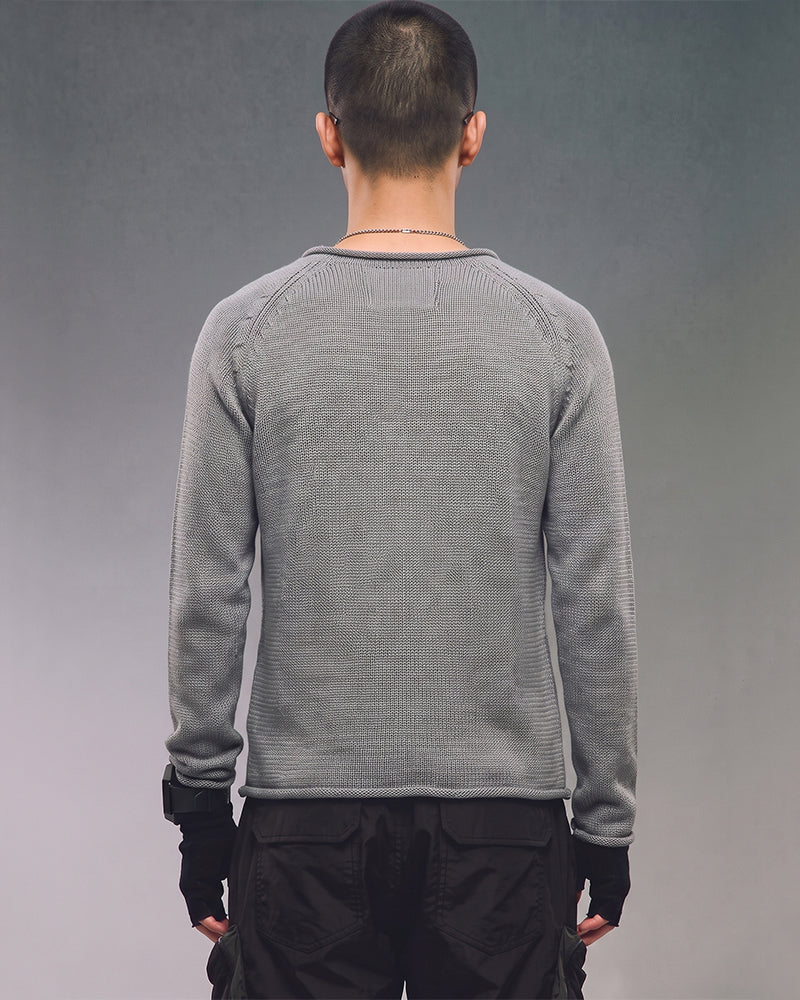 Wasteland Minimal Button Knit Sweater